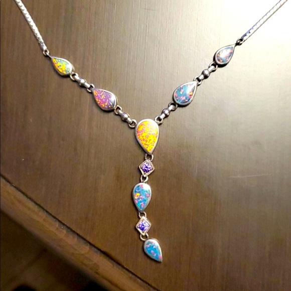 Sterling silver necklace. - Picture 2 of 2